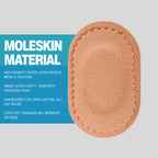 dual layer moleskin patch
