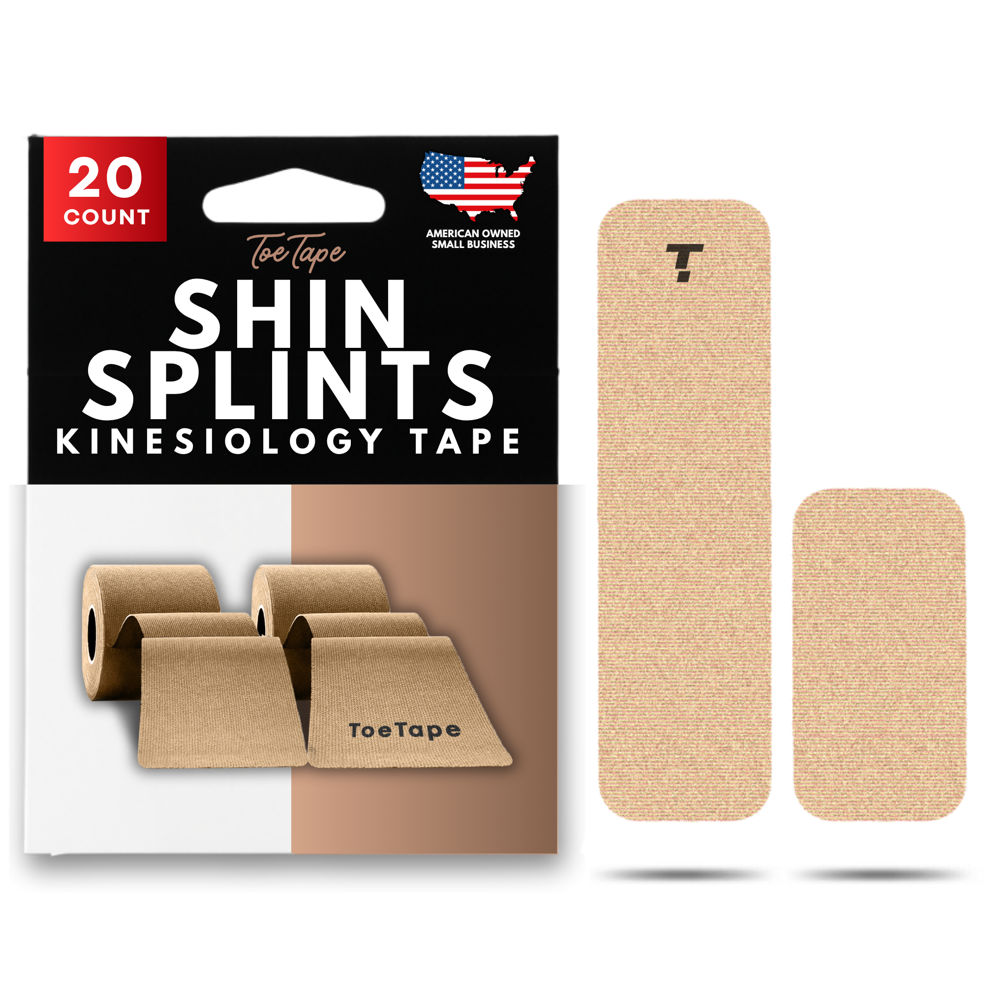 Shin Splint Kinesiology Tape