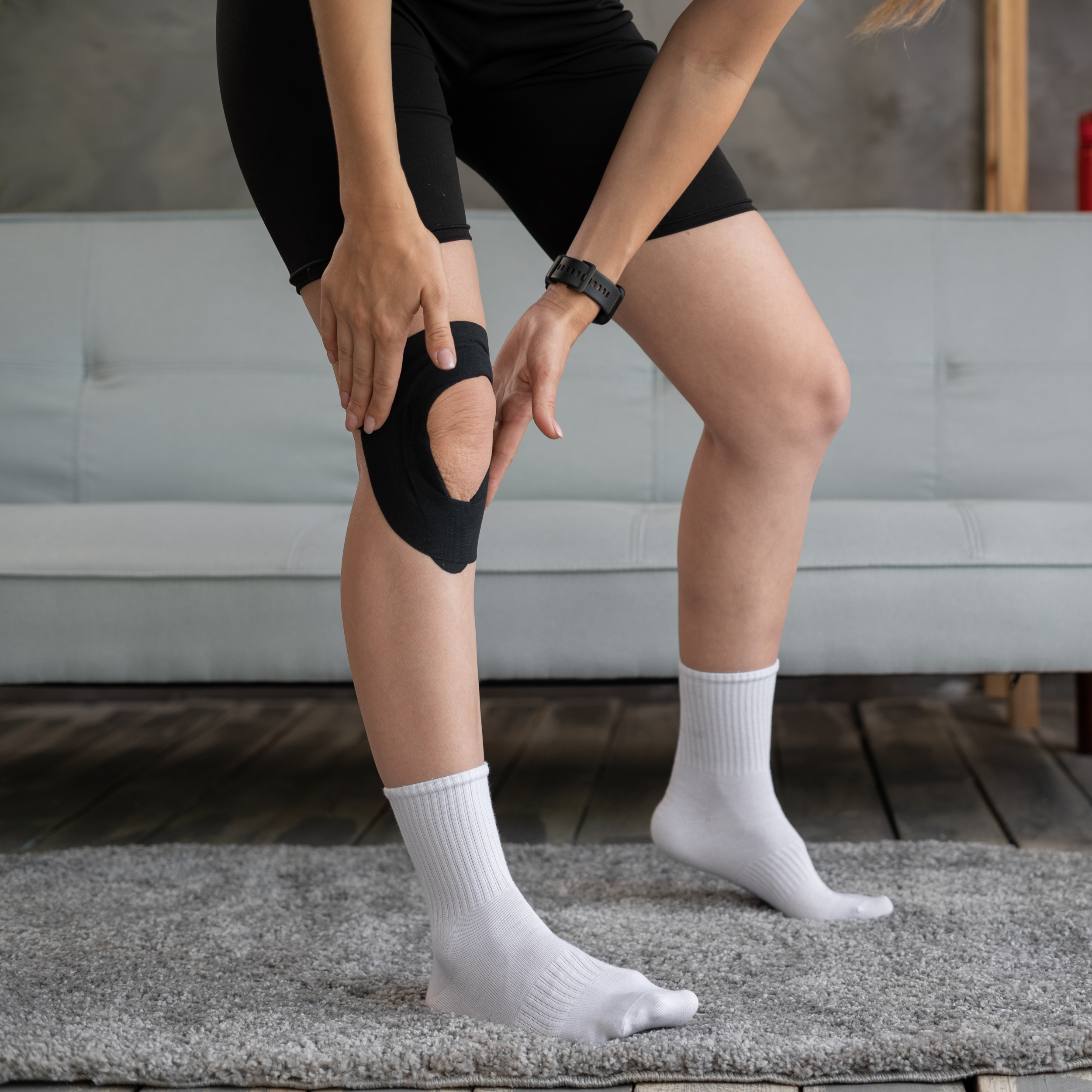 knee kinesiology tape